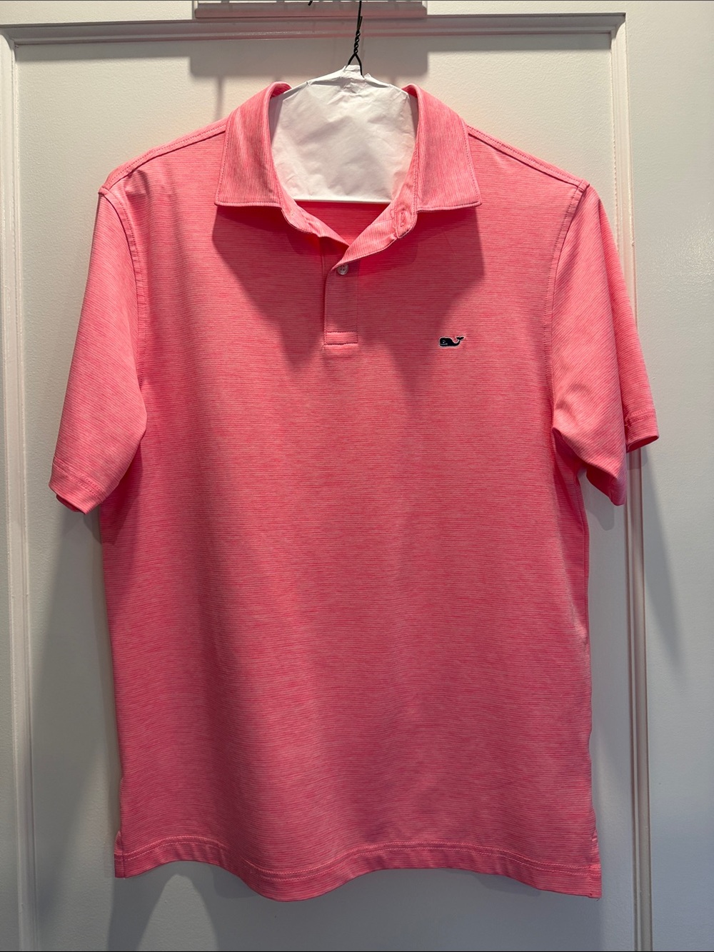 Vineyard Vines Coral Pink Short-Sleeve Polo